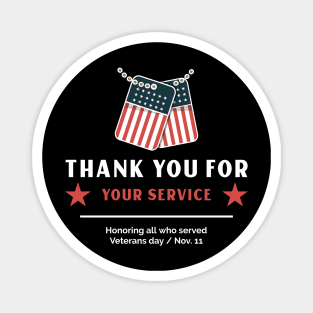 Thank you for your service! Magnet